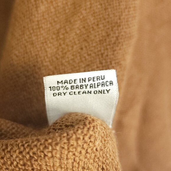 Andean Design Turtleneck Poncho Sweater Women's S/M? Multicolor 100% Baby Alpaca - Picture 4 of 7